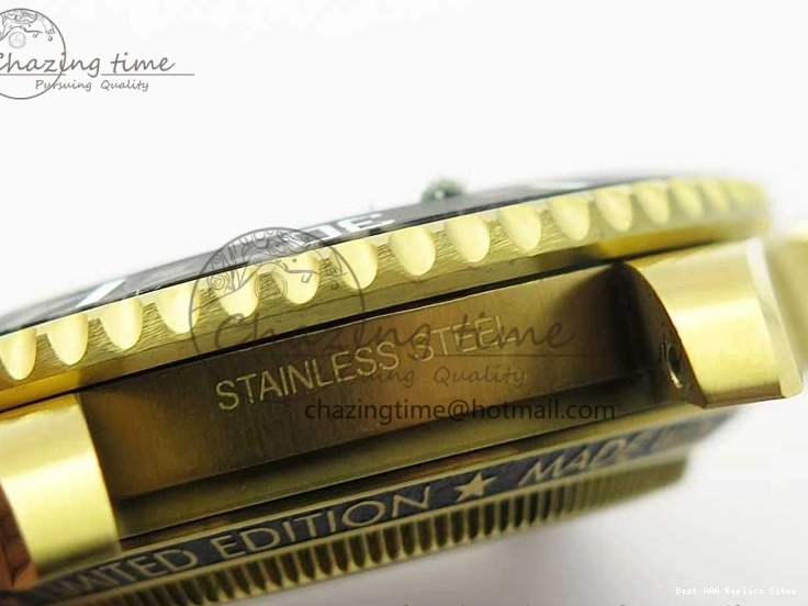 Good Copy Rolex Watches Skeleton Submariner on SA YG Edition Pirlo Project Bracelet Best 2981 YG Andrea VRF Popular 0108